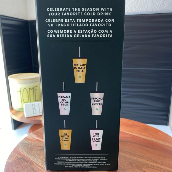 💛Starbucks Mexico Reusable Cold Cup Tumbler Set - New Year Edition💛 - Picture 5 of 7